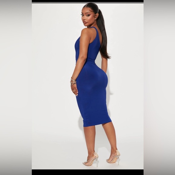 NWT Fashion Nova- First And Last Midi Dress - Royal Blue- Medium - Picture 2 of 7